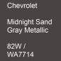 Preview: Chevrolet, Midnight Sand Gray Metallic, 82W / WA7714.